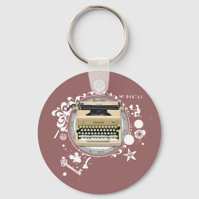 Alchemy of Writing Typewriter Key Ring (Front)