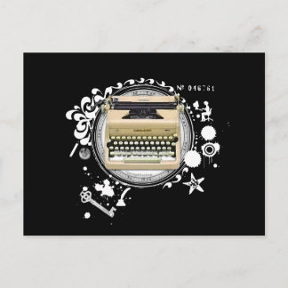 Alchemy of Writing Typewriter Postcard