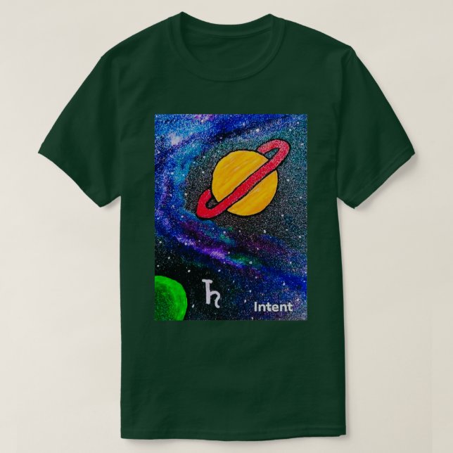 Alchemy Oracle card space magic intent T-Shirt (Design Front)