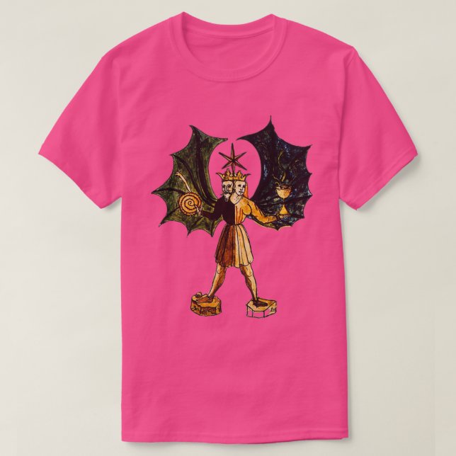 Alchemy Rebis Hermaphrodite T-Shirt (Design Front)
