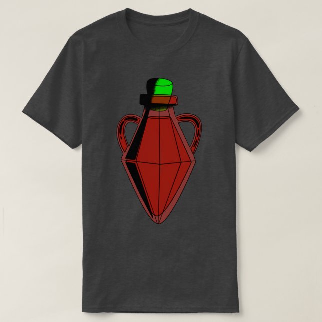 Alchemy Red Diamond Bottle T-Shirt (Design Front)