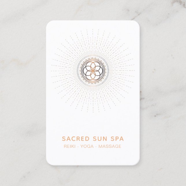 *~* Alchemy Sacred Geometry Shaman Mandala Business Card (Front)