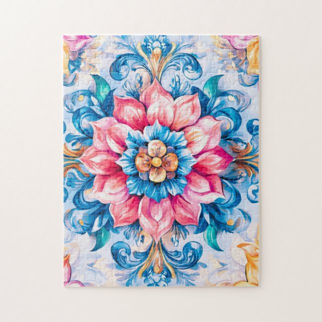 Alchemy & Transformation Jung Inspired Mandala Jigsaw Puzzle (Vertical)