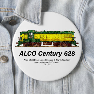 Alco C-628 aka Alco Century 628 Diesel Locomotive 6 Cm Round Badge
