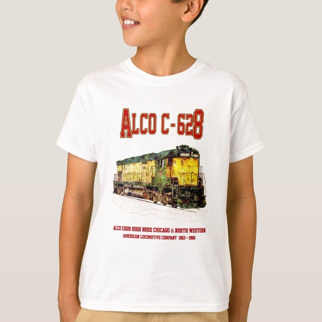 Alco C-628 aka Alco Century 628 Diesel Locomotive T-Shirt (Front)