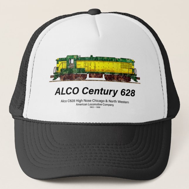 Alco C-628 aka Alco Century 628 Diesel Locomotive Trucker Hat (Front)