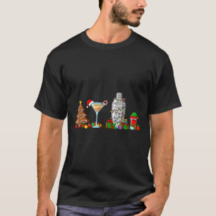 Alcohol & Tails Christmas & Shaker Holiday T-Shirt