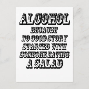 ALCOHOL - Because Postcard
