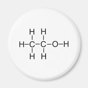 Alcohol - Chemical Formula Magnet