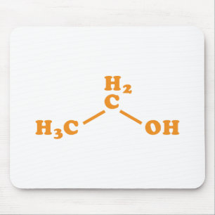 Alcohol Ethanol Molecular Chemical Formula Mouse Pad