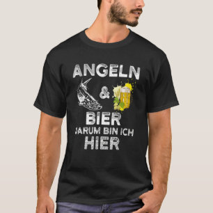 Alcohol Fishing Fishing And Beer Darum Bin Ich Hi T-Shirt