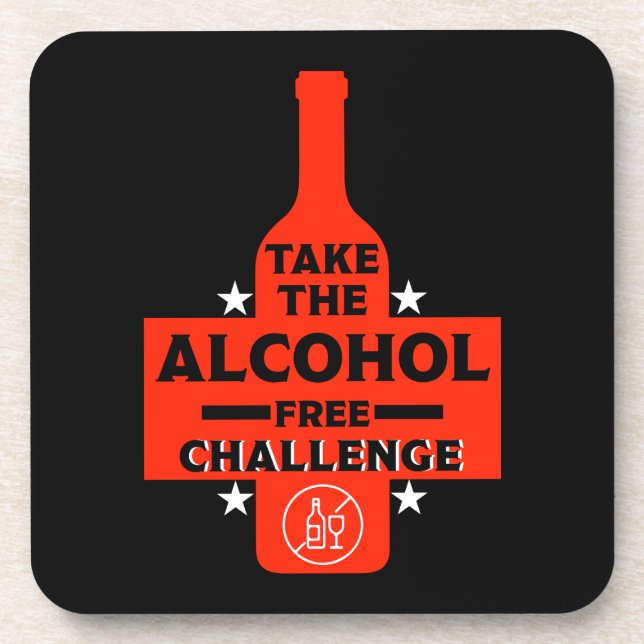  Alcohol Free And Sober Coaster (Front)