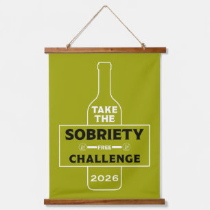 Alcohol Free And Sober Hanging Tapestry