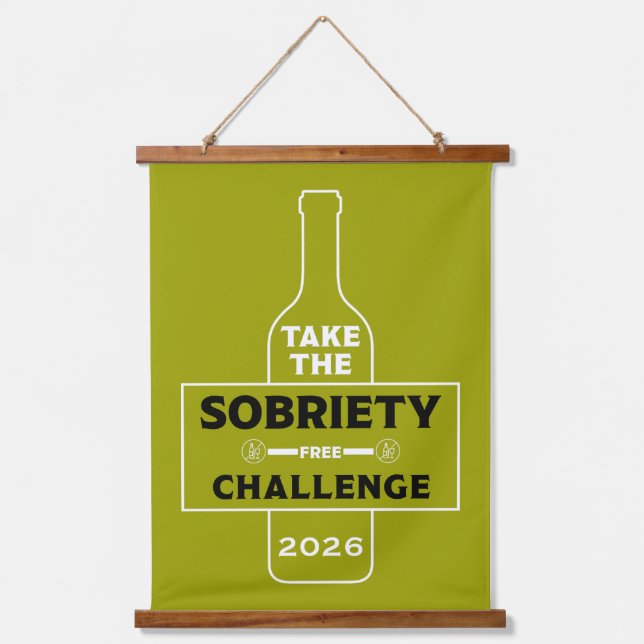  Alcohol Free And Sober Hanging Tapestry (Front)