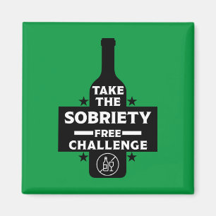  Alcohol Free And Sober Magnet
