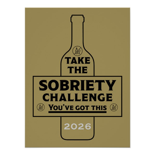  Alcohol Free And Sober Poster (Front)
