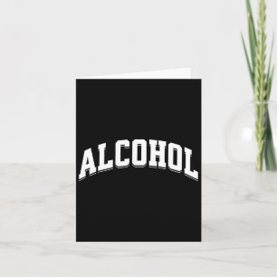 Alcohol Funny Drinking Preppy Aesthetic Beer Wine Card