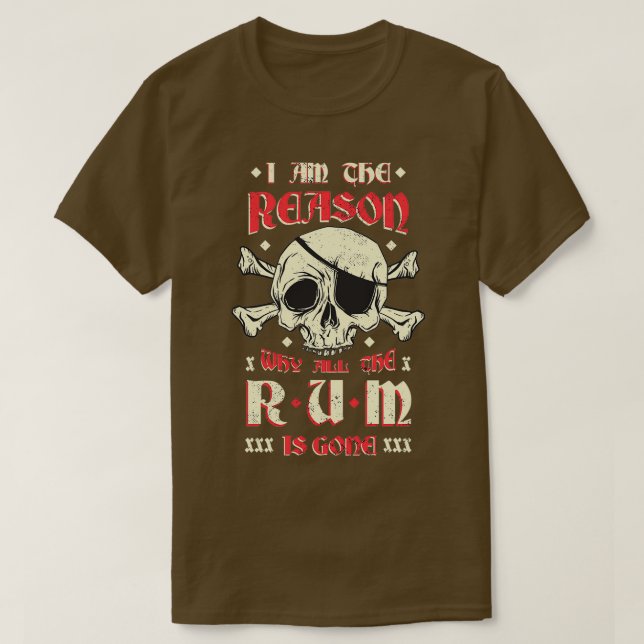 Alcohol humor T-Shirt (Design Front)