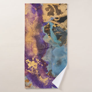 Alcohol Illustration. Decoration Paint. Bright Col Bath Towel