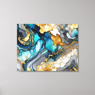 Alcohol Ink Abstract Art Canvas Print