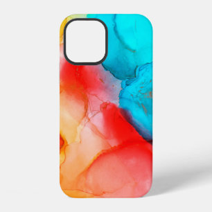 Alcohol ink abstract background, macro photoabstra iPhone 12 case
