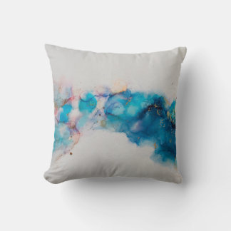 Alcohol Ink Art. Abstract painting. Alcohol Ink ba Cushion