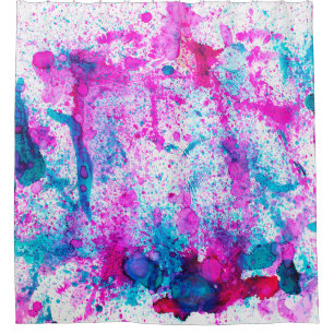Alcohol Ink Art. Abstract painting. Alcohol Ink ba Shower Curtain