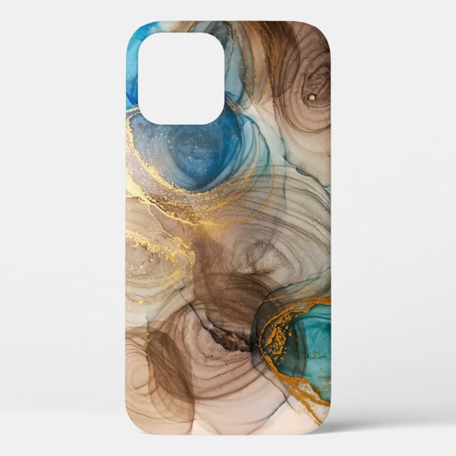 Alcohol Ink, Bleached Mineral Abstract. Case-Mate iPhone Case (Back)