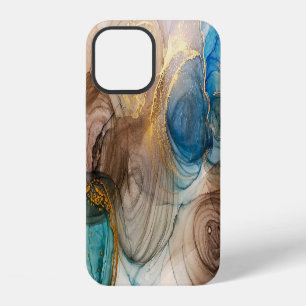 Alcohol Ink, Bleached Mineral Abstract. iPhone 12 Case