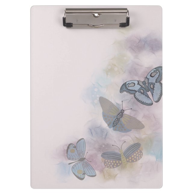 Alcohol Ink Butterflies Clipboard (Front)