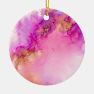 Alcohol Ink   Ceramic Tree Decoration