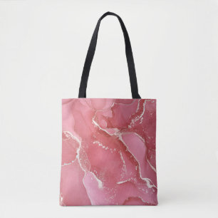 Alcohol ink colours translucent. Abstract multicol Tote Bag