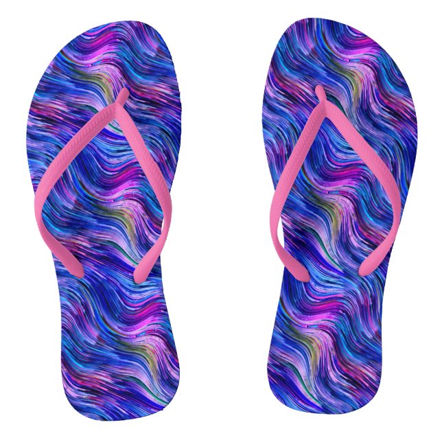 Alcohol Ink Flip Flops (Footbed)
