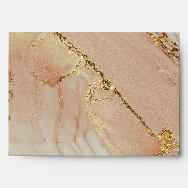 Alcohol Ink Glitter Chic Envelope (Front)