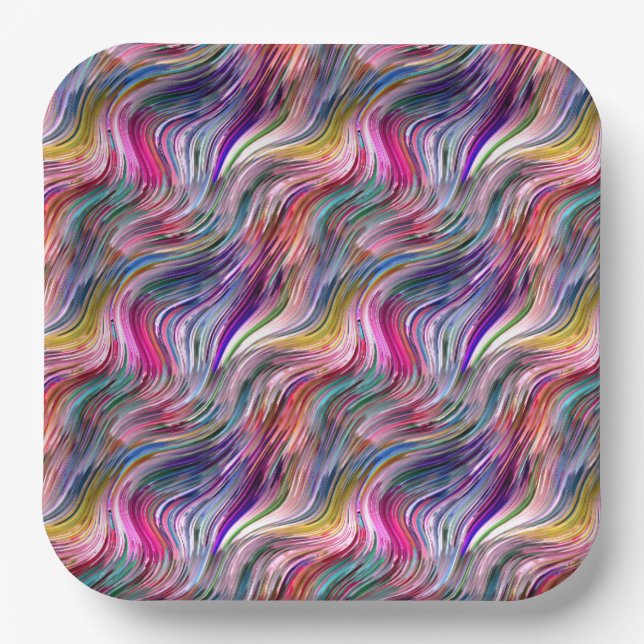 Alcohol Ink Paper Plates (Front)