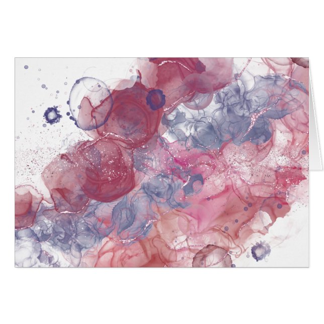 Alcohol Ink Pink Drops (Front Horizontal)