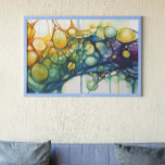 Alcohol Ink Rainbow Poster<br><div class="desc">This design may be personalised by choosing the Edit Design option. You may also transfer onto other items. Contact me at colorflowcreations@gmail.com or use the chat option at the top of the page if you wish to have this design on another product or need assistance with this design. See more...</div>