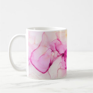 Alcohol ink sea texture. Contemporary art. Spots o Coffee Mug