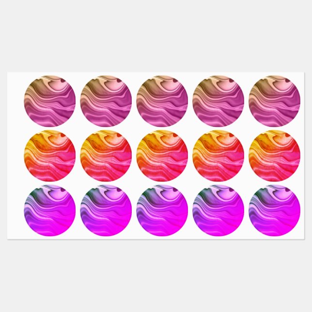 Alcohol Ink Set Aurora Digital Paper (Sheet)