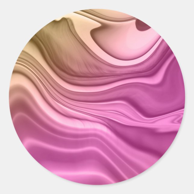 Alcohol Ink Set Aurora Digital Paper-40817 Classic Round Sticker (Front)