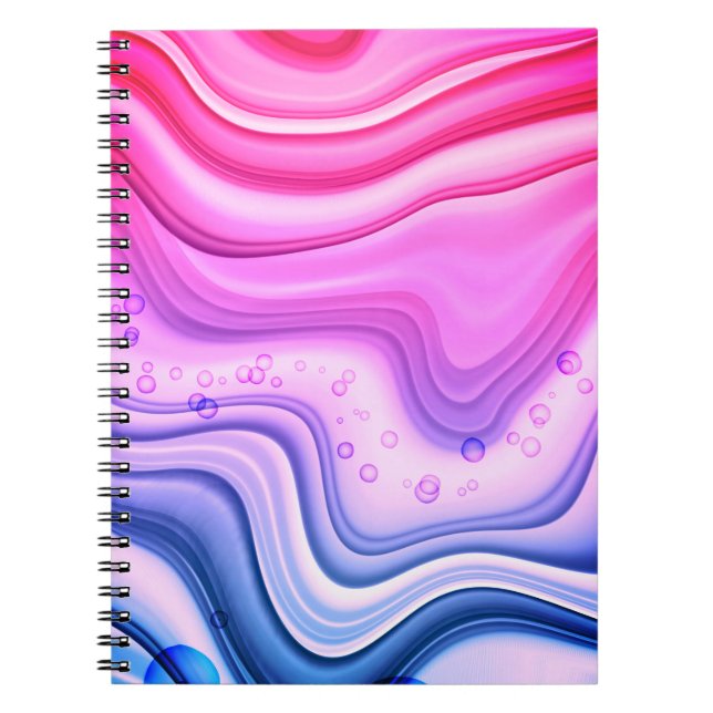 Alcohol Inkset Cotton Candy Digital Paper-40818  Notebook (Front)
