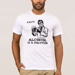 Alcohol is a Solution in Chemistry Retro T-Shirt