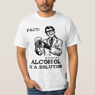 Alcohol is a Solution in Chemistry Retro T-Shirt