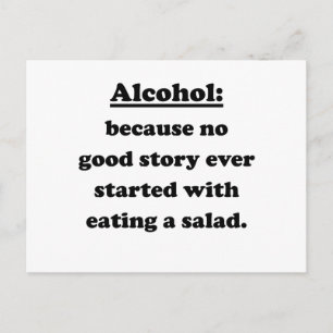 Alcohol Postcard