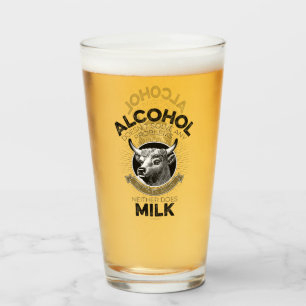 Alcohol vs. Milk Glass