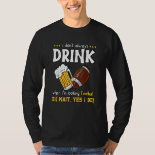 Alcoholic Football Player Beer Rugby T-Shirt