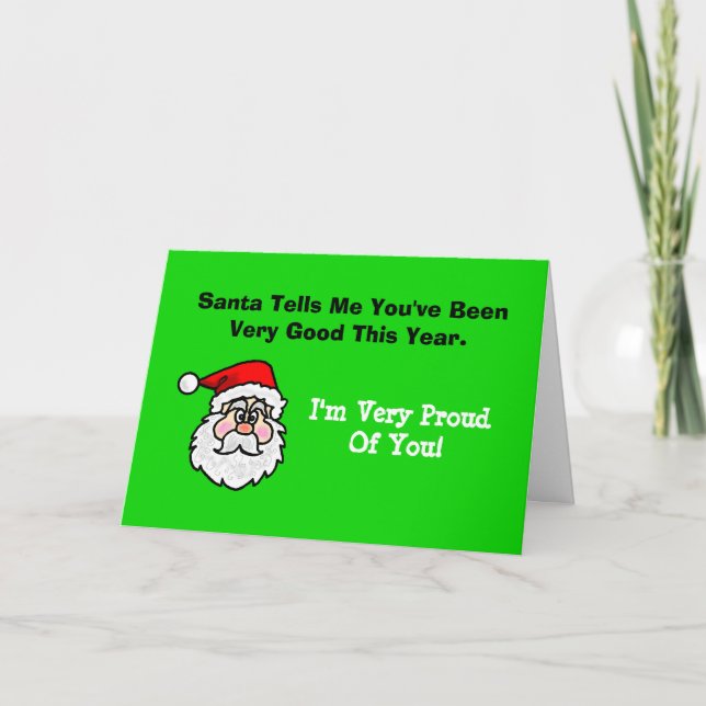 Alcoholic or Drug Free Christmas Support Card (Front)