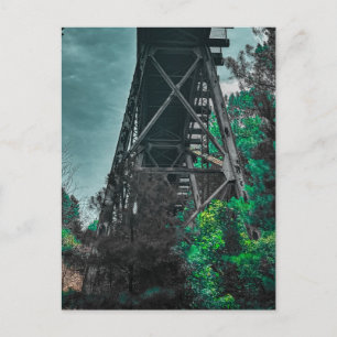 Alcovy River Railroad Trestle Postcard
