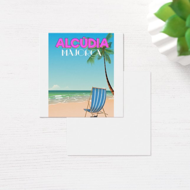 Alcúdia Majorca beach travel poster (Desk)