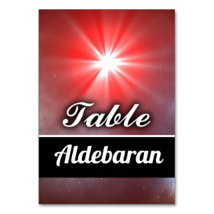 Aldebaran Table Number